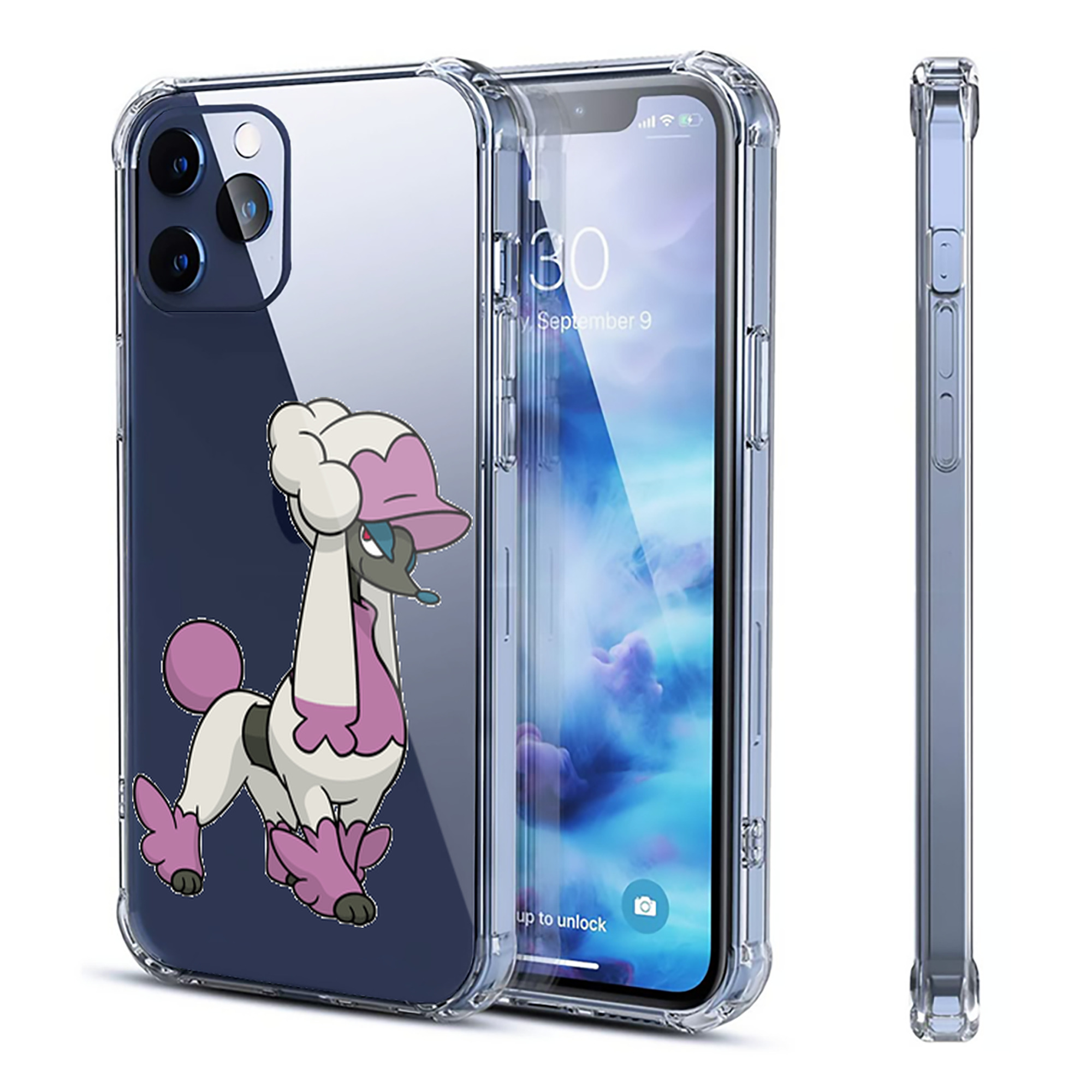 （画像用） ポケットモンスター Pokémon 【iPhone 12シリーズ対応】透明スマホケース（クリアソフトケース）